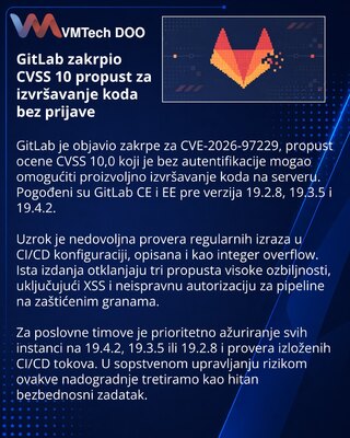 GitLab исправил уязвимость CVSS 10.0 в конфигурациях CI/CD