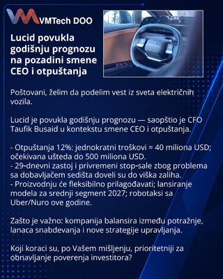Lucid withdraws annual guidance amid CEO change and layoffs