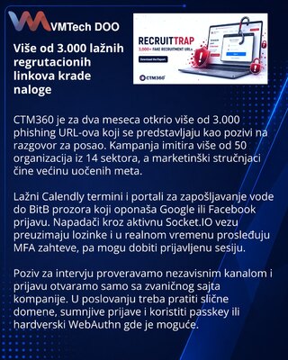 RecruitTrap koristi lažne intervjue za krađu poslovnih naloga