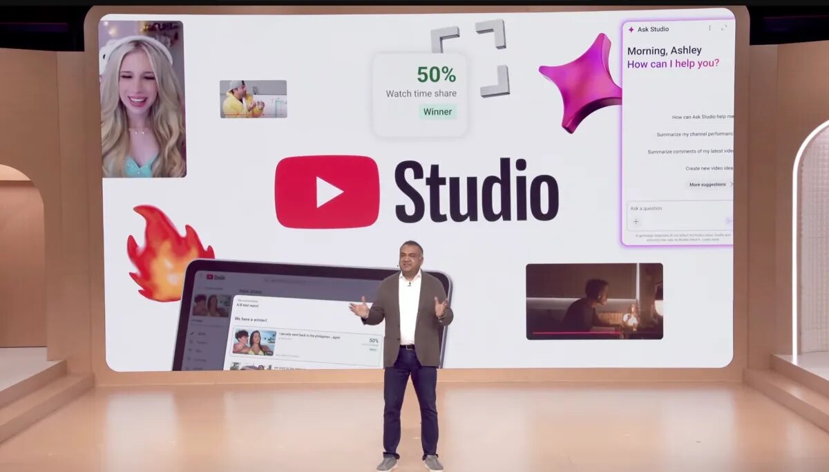 YouTube Studio introduces AI feedback, research and thumbnail tools