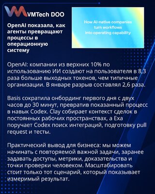 OpenAI: агенты превращают рабочие процессы в повторяемую операционную практику
