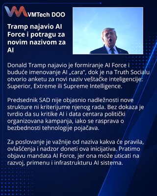 Trump Signals AI Force Plan and Polls Followers on AI Rebrand