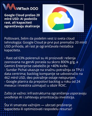 Google Cloud превысил $20 млрд: ИИ стимулирует рост, но вычислительные мощности ограничивают масштаб