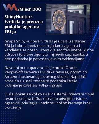 ShinyHunters alleges FBI breach affecting agents and applicants