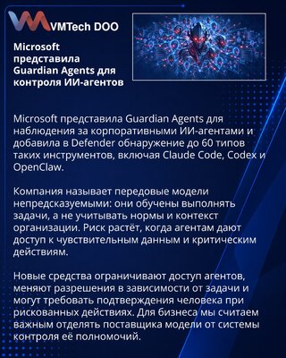 Microsoft представила Guardian Agents для контроля корпоративных ИИ-агентов