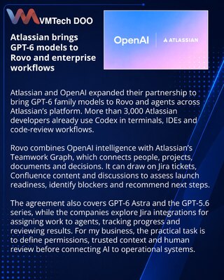 Atlassian expands OpenAI partnership for Rovo and enterprise agents