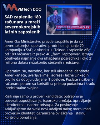Severnokorejski operativci prodrli u najmanje 70 američkih kompanija