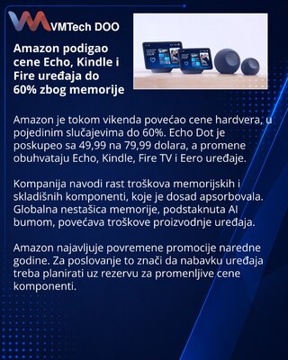Amazon raises Echo, Kindle and Fire TV prices as memory costs climb