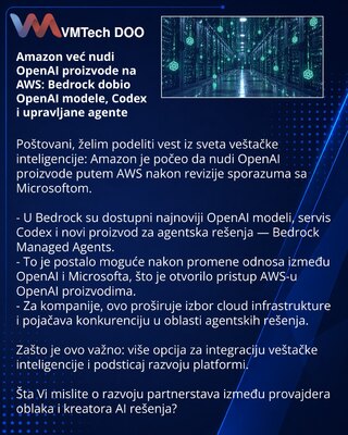 Amazon Now Offers OpenAI Products on AWS: Bedrock Gains OpenAI Models, Codex, and Managed Agents