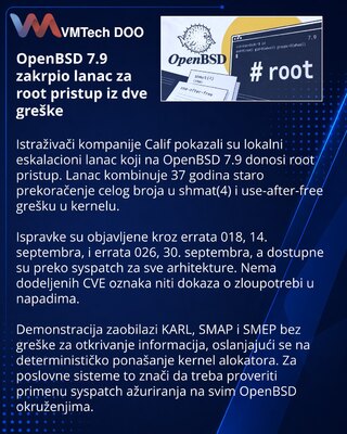 В OpenBSD 7.9 связали старое переполнение счётчика с root-эксплойтом