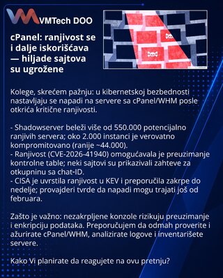 cPanel: уязвимость продолжает эксплуатироваться — тысячи сайтов под угрозой