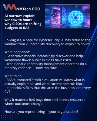 AI сократил окно эксплойта до часов — почему CISOs переводят бюджеты в BAS