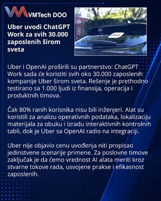 Uber extends ChatGPT Work to its 30,000-person global workforce
