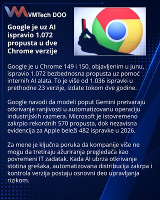 Google исправила в Chrome 149 и 150 больше уязвимостей, чем за предыдущие два года