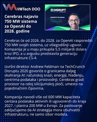 Cerebras поставит OpenAI 750 МВт систем для ИИ до 2028 года