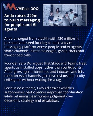 Ando launches AI-agent messaging platform with $20m backing