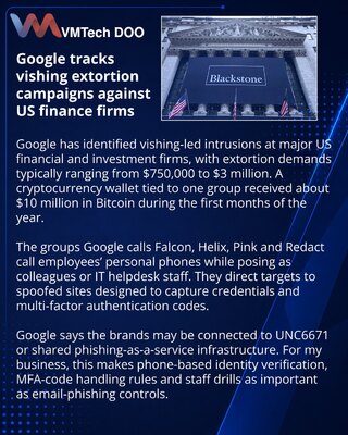 Google раскрыла схему вишинга против финансовых компаний США