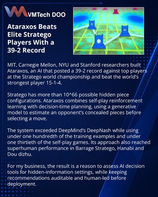 Ataraxos AI Surpasses Top Stratego Players in Hidden-Information Games