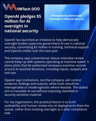 OpenAI pokreće podršku demokratskom nadzoru AI u bezbednosti