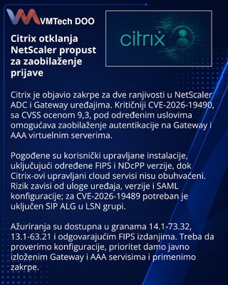 Citrix patches critical NetScaler Gateway authentication bypass