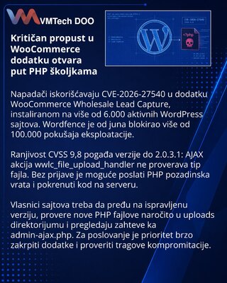 PHP školjke kroz propust u WooCommerce Wholesale Lead Capture dodatku