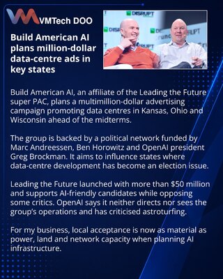 Build American AI потратит миллионы на рекламу дата-центров в штатах США