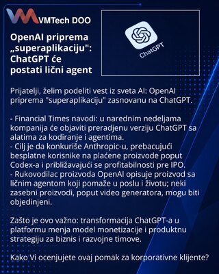 OpenAI готовит «суперприложение»: ChatGPT превратят в персонального агента
