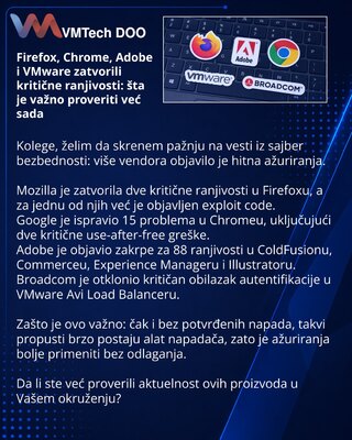 Firefox, Chrome, Adobe и VMware закрыли критические уязвимости: что важно проверить уже сейчас