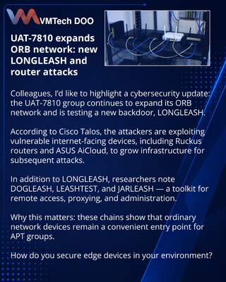 UAT-7810 expands ORB network: new LONGLEASH and router attacks