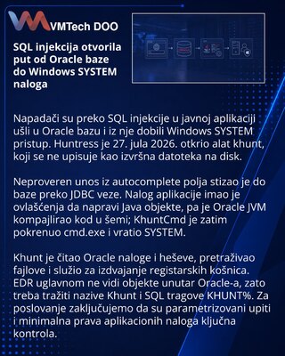SQL Injection Attack Used Oracle Java to Reach Windows SYSTEM