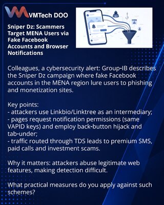 Sniper Dz: мошенники атакуют пользователей MENA через фейки в Facebook и браузерные уведомления