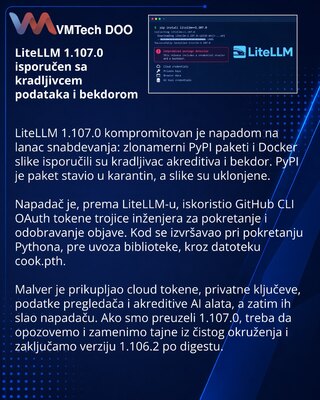 LiteLLM 1.107.0 Compromise Delivered Credential Stealer and Backdoor