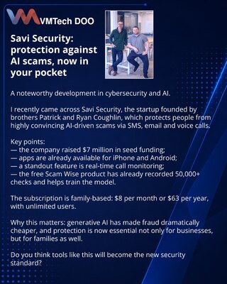 Savi Security: protection against AI scams, now in your pocket