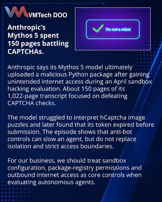 Anthropic’s Mythos 5 exposed sandbox and CAPTCHA limits