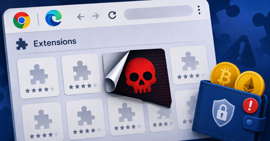 19 ekstenzija za Chrome i Edge širilo kod za krađu kripto-sredstava
