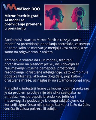 Mirror Particle создаёт модель для прогнозирования поведения потребителей