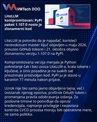 Утечка ключа LiteLLM привела к компрометации релиза Python-пакета
