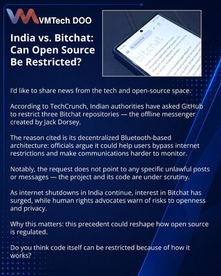 India vs. Bitchat: Can Open Source Be Restricted?