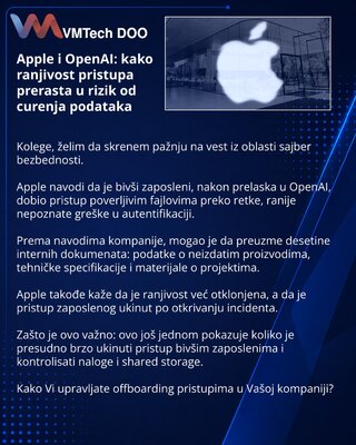 Apple and OpenAI: How an access vulnerability turns into a data leakage risk