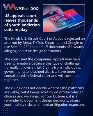 Суд США не снял с соцсетей тысячи исков о зависимости подростков