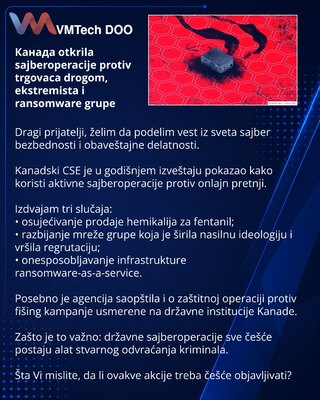 Канада раскрыла кибероперации против наркоторговцев, экстремистов и ransomware-группы