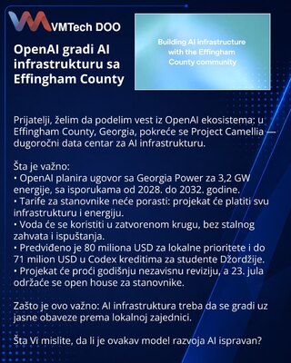 OpenAI строит AI-инфраструктуру вместе с Effingham County
