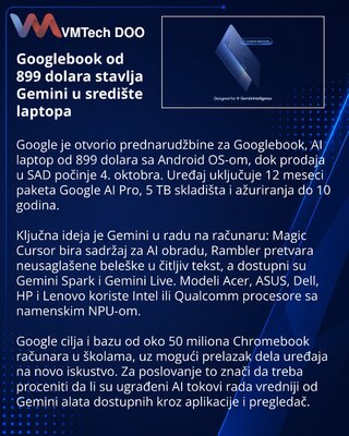Google начала предзаказ Googlebook с Gemini за 899 долларов