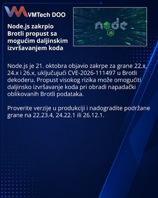 Node.js исправил 10 уязвимостей, включая риск RCE в Brotli