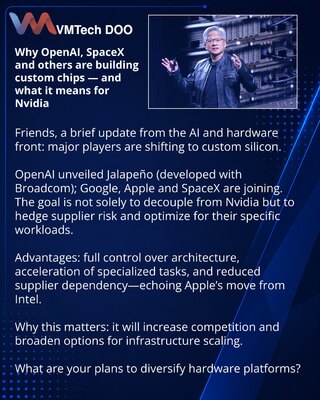 Почему OpenAI, SpaceX и другие делают собственные чипы — и что это значит для Nvidia