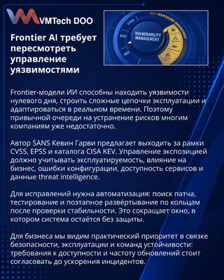 Frontier AI Calls for a New Vulnerability Management Model