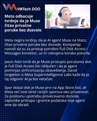 Meta отвергла обвинения в доступе Muse к личным сообщениям