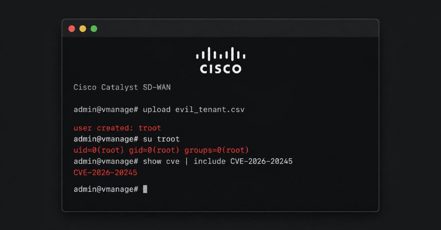 CVE-2026-20245: zero‑day u Cisco Catalyst SD‑WAN omogućio root