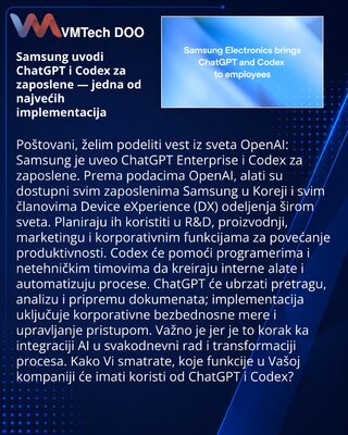Samsung deploys ChatGPT and Codex for employees — one of the largest rollouts